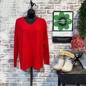 Michelle Mae Scarlet red Blouse NWT